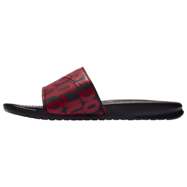 Nike Papucs Férfi Benassi JDI Fekete/Piros,NLR58690